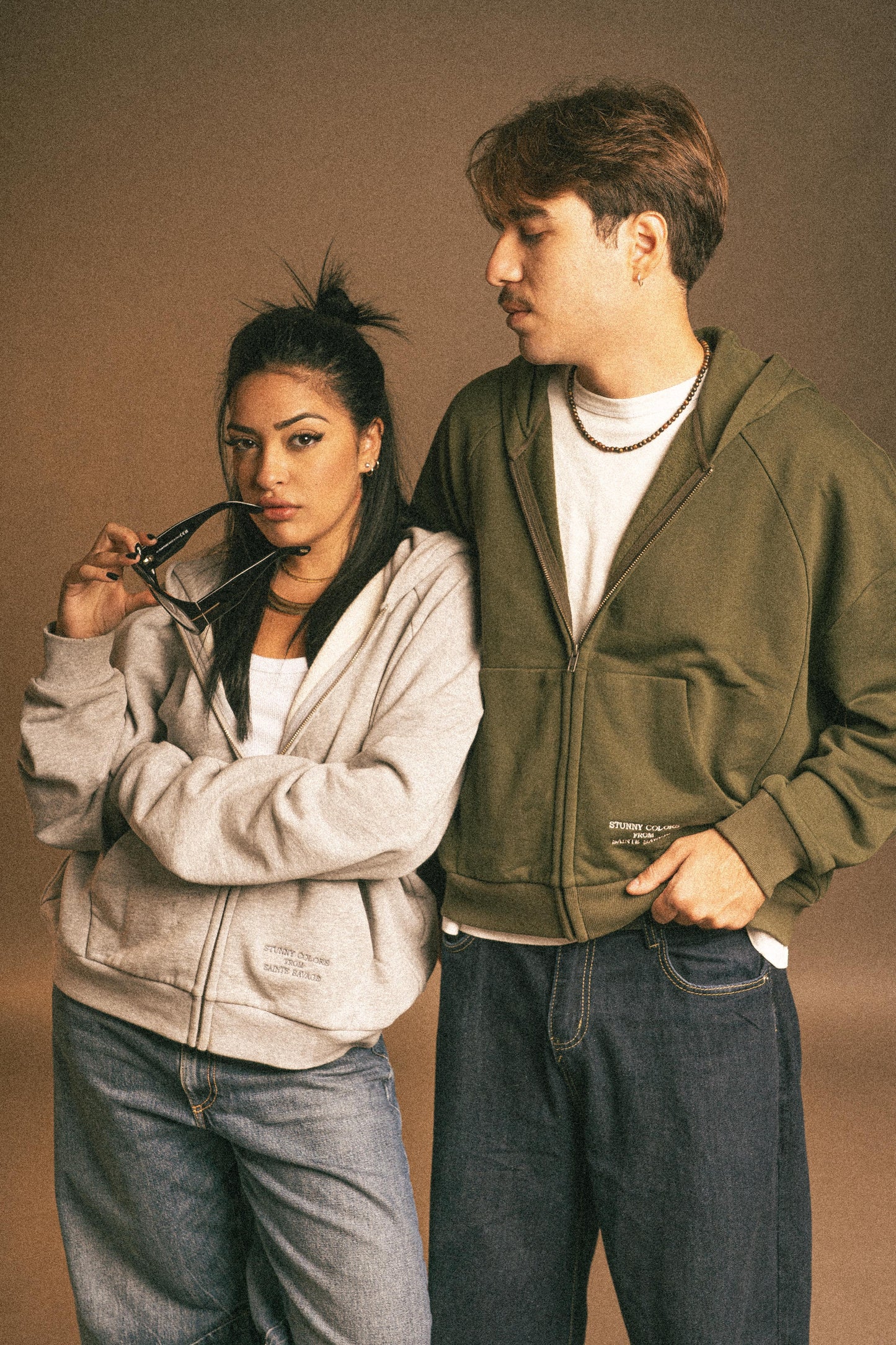 STUNNY COLORS HOODIE GREEN