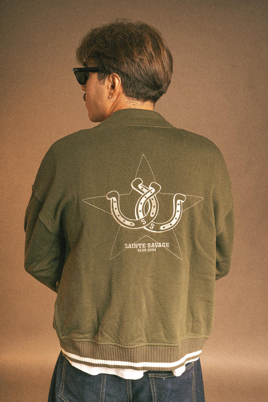 MEMBERS CARDIGAN GREEN
