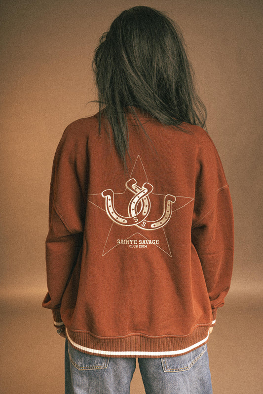 MEMBERS CARDIGAN BROWN
